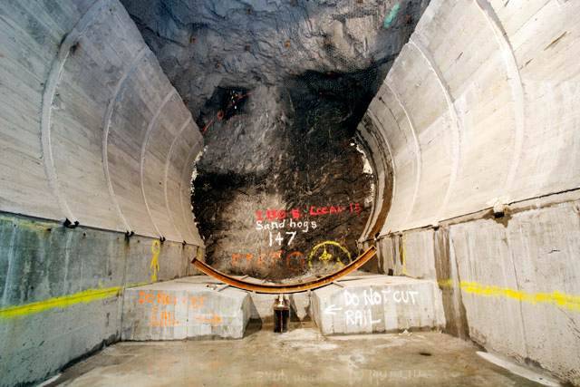 A part of the Second Avenue Subway dig